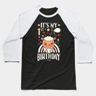 It's My 1st Birthday Sheep Baseball T-Shirt